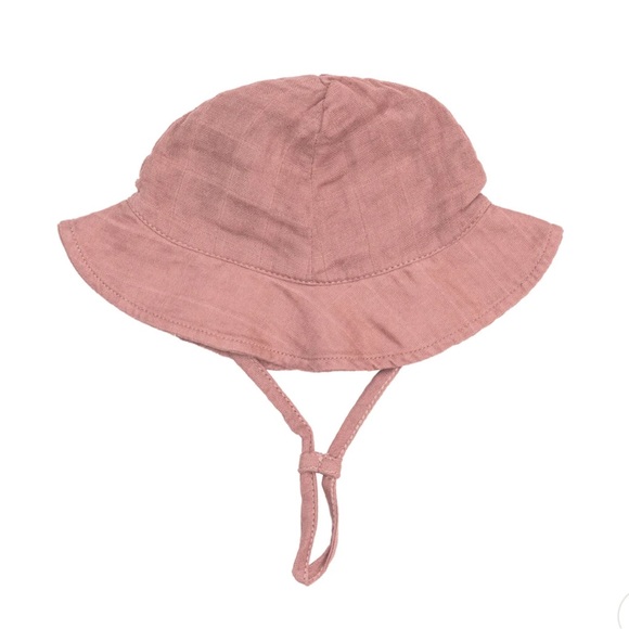 Angel Dear Sunhat - Solid Muslin Rose Tan Size 0-6 Months NWT - Picture 1 of 3